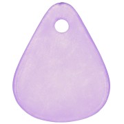 17mm smooth flower petals in frosted acrylic - Purple x15