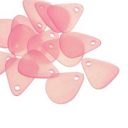17mm smooth flower petals in frosted acrylic - Nude x15|raw }}