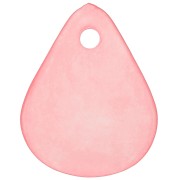 17mm smooth flower petals in frosted acrylic - Nude x15