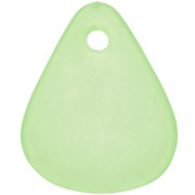 17mm smooth flower petals in frosted acrylic - Light Green x15