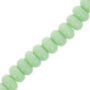 8x5mm Round beads - Heishi glass - Lichen x40cm|raw }}