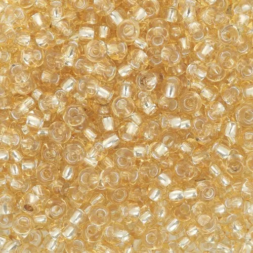 Preciosa 9/0 2.5 mm Seed Beads - Gold Silver Lined x 20 g