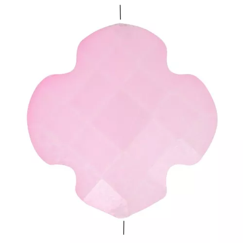 12mm Glass faceted Clover bead - Light Pink x1