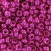 Preciosa Seed beads 11/0 2 mm - Metallic Pink x20g
