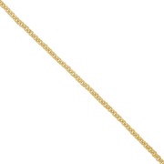 Double ring cable mesh chain 3 mm - Doré à l'or fin x1m|raw }}