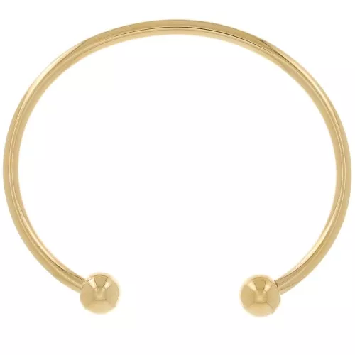 170mm Bracelet with 2 balls - Fine Gold plated x1