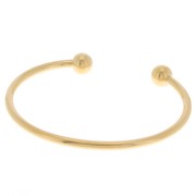 170mm Bracelet with 2 balls - Fine Gold plated x1