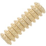 7mm Round spacer beads with small balls - Fine Gold Plated x10
