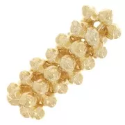 7mm star Round spacer beads - Fine Gold Plated x10