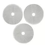 10x0.8mm Heishi rondelle beads wavy brushed effect Silver x5g approx 9pcs