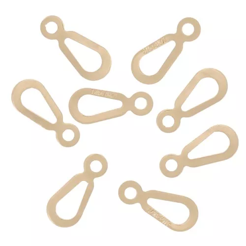 7x3mm Oval fasteners - Gold filled x10