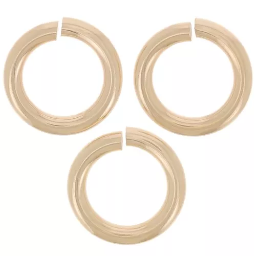 6x1mm Jump rings open- Gold filled x100