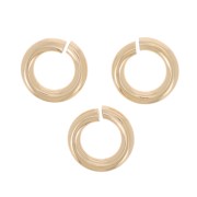 4x0.8mm Jump rings open- Gold filled x100