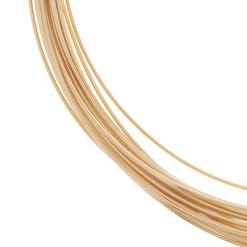 2mm hard round wire - Gold filled x10cm