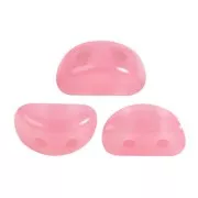 6x3mm Kos® Glass beads by Puca® - Light Rose Opal x10g