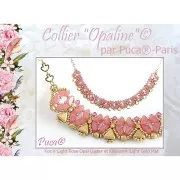 6x3mm Kos® Glass beads by Puca® - Light Rose Opal x10g