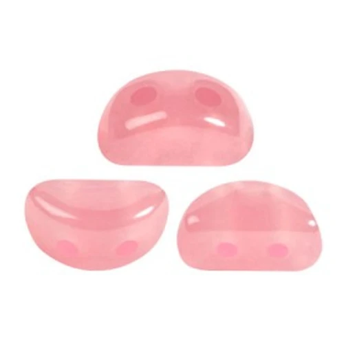 6x3mm Kos® Glass beads by Puca® - Light Rose Opal Luster x10g