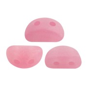 6x3mm Kos® Glass beads by Puca® - Light Rose Opal Mat x10g