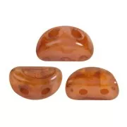 6x3mm Kos® Glass beads by Puca® - Light Rose Opal Travertin x10g