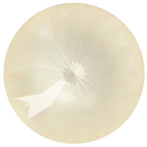 14mm PureCrystal 1122 Rivoli Cabochon - Crystal Linen Ignite x1