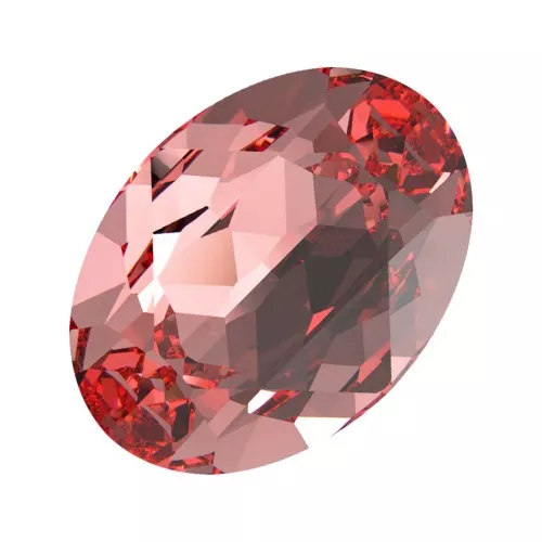 8x6mm PureCrystal 4120 Cabochon - Rose Peach x1