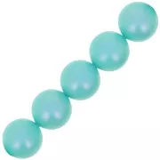 Crystal - 8mm PureCrystal 5810 Pearls - Crystal Iridescent Light Turquoise Pearl x5 8mm PureCrystal 5810 Pearls - Crystal Iridescent Light Turquoise Pearl x5