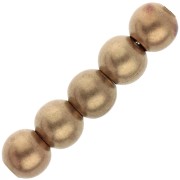 4mm Round Beads - Raw Brass x100|raw }}