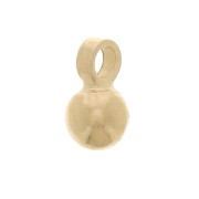 3mm Mini Ball Charm - 3 micron gold plated x1|raw }}