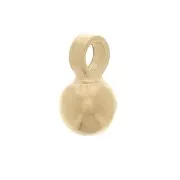 3mm Mini Ball Charm - 3 micron gold plated x1