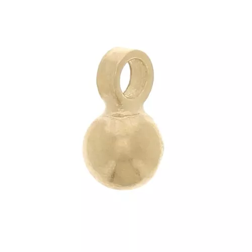 3mm Mini Ball Charm - 3 micron gold plated x1