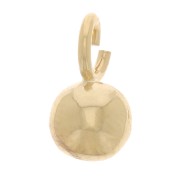 4mm Mini Ball Charm with open ring - 3 micron gold plated x1
