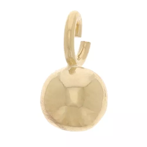 4mm Mini Ball Charm with open ring - 3 micron gold plated x1