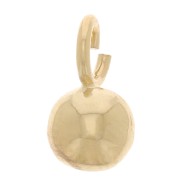 5mm Mini Ball Charm with open ring - 3 micron gold plated x1|raw }}