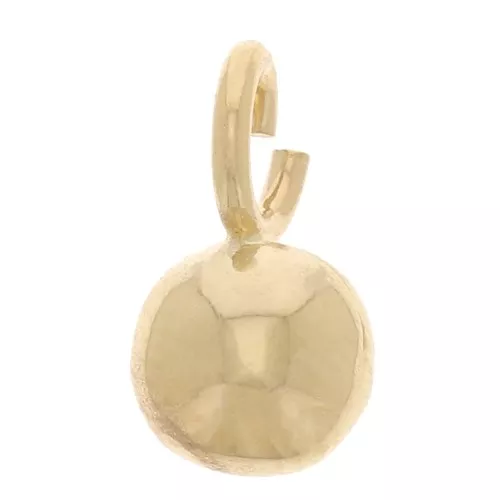 5mm Mini Ball Charm with open ring - 3 micron gold plated x1