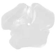 40mm Opaque resin flower bead - Crystal x1