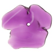 40mm Opaque resin flower bead - Purple x1