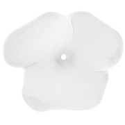 40mm Opaque resin flower bead - Crystal mat x1