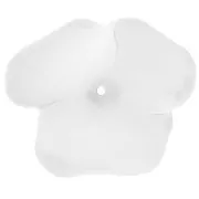 40mm Opaque resin flower bead - Crystal mat x1