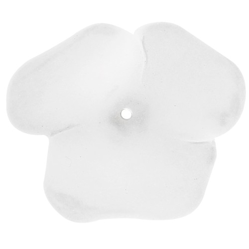 40mm Opaque resin flower bead - Crystal mat x1