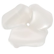 40mm Opaque resin flower bead - Pearly white x1