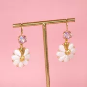 9x5.5mm 2-hole Czech Glass Paisley Duo beads - Opaque Green Turquoise x10g