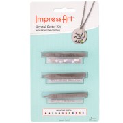 Crystal setter kit with birthstone crystals - Impress Art x1