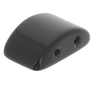 12x8mm 2-hole gemstone bead - Black Onyx x1|raw }}