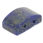 12x8mm 2-hole gemstone bead - Lapis lazuli x1