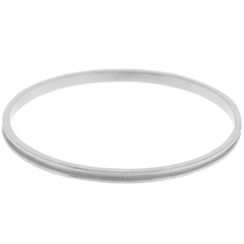4x65mm Bracelet for Delica 15/0 weaving - 1 rows 1.5mm - Silver Tone x1