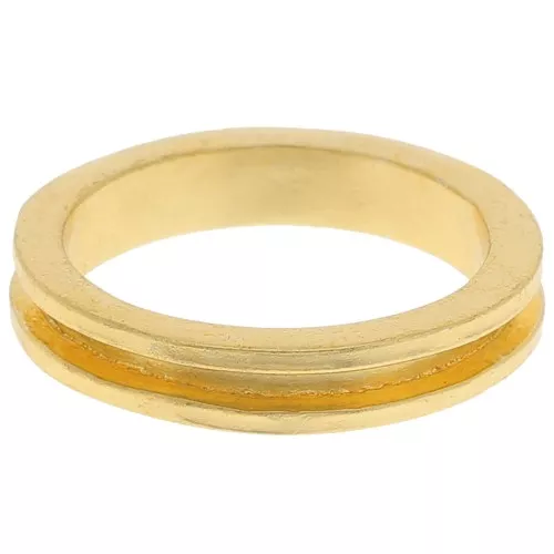 Ring for Delica 15/0 weaving - 1 row 1.5mm - Size 52 - Gold Tone x1
