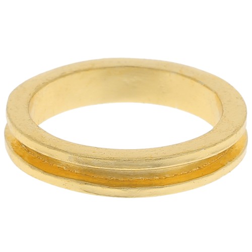 Ring for Delica 15/0 weaving - 1 row 1.5mm - Size 53 - Gold Tone x1