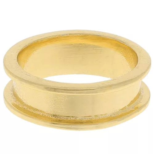 weaving ring for Delica 11/0 - 2 rows 3.8mm - Size 47 - Gold Tone x1