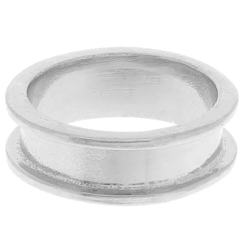 weaving ring for Delica 11/0 - 2 rows 3.8mm - Size 50 - Silver Tone x1