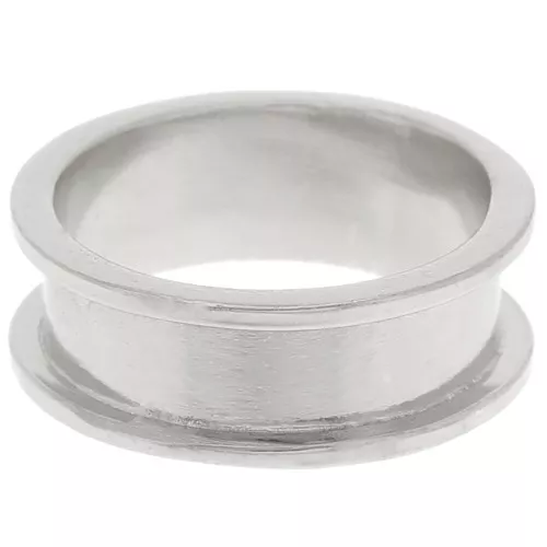 weaving ring for Delica 11/0 - 3 rows 5.1mm - Size 50 - Silver Tone x1